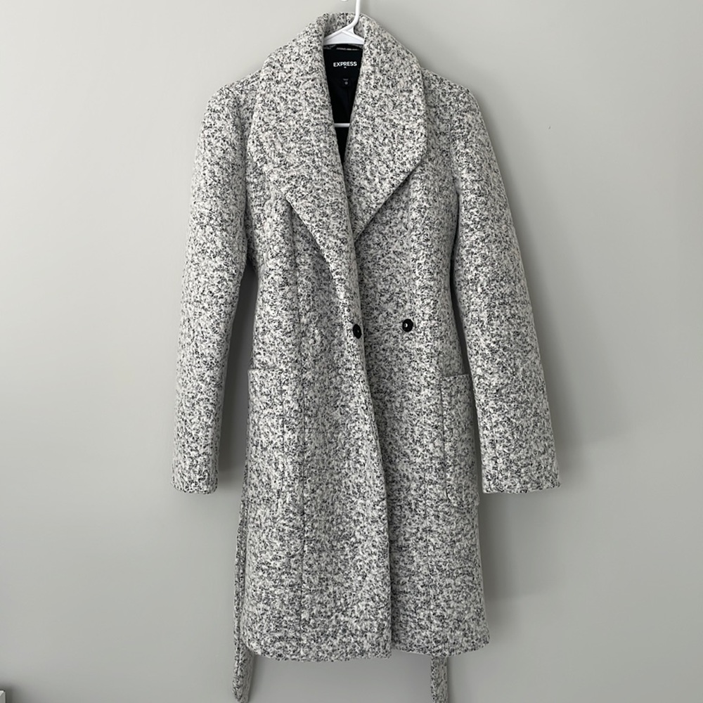 Gorgeous Express Tweet Wool/Blend Coat NWT